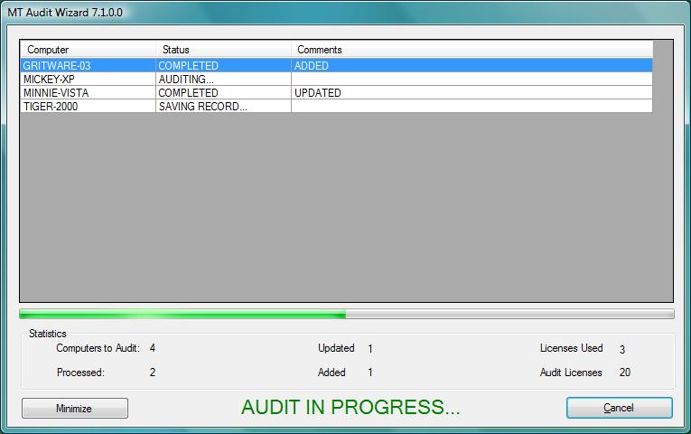 PC Audit Wizard Step 3